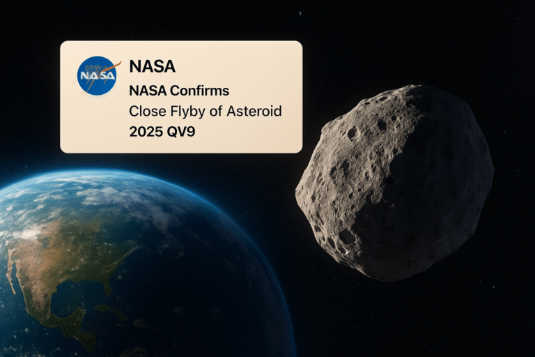 NASA Confirms Close Flyby of Asteroid 2025 QV9: No Threat, But a Powerful Warning From the Cosmos