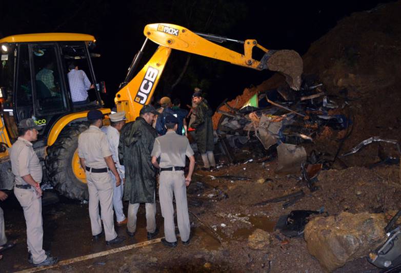 Himachal Landslide Horror: 15 Dead After Bus Crushed