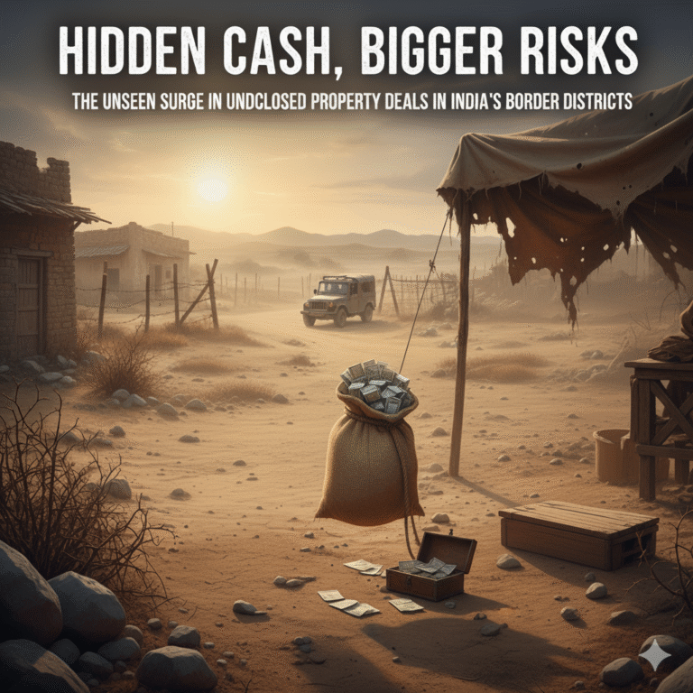 Hidden Cash, Bigger Risks: The Unseen Surge in Undisclosed Property Deals in India’s Border Districts