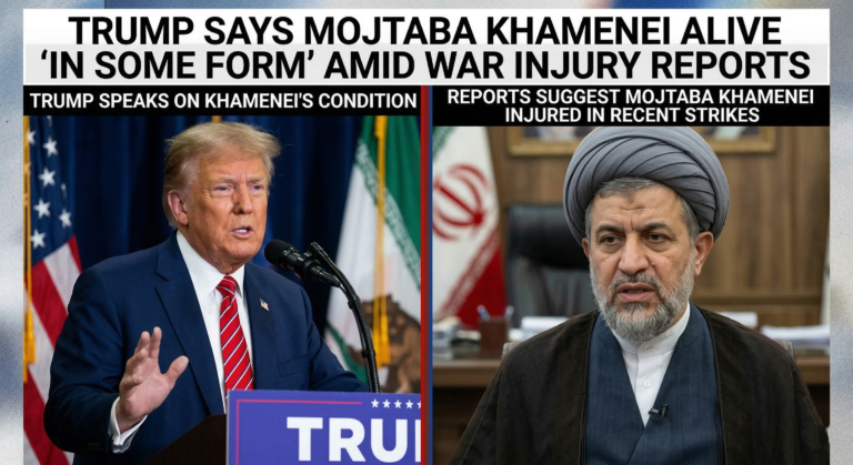 Trump Says Mojtaba Khamenei Is Alive ‘In Some Form’ Amid War Injury Reports